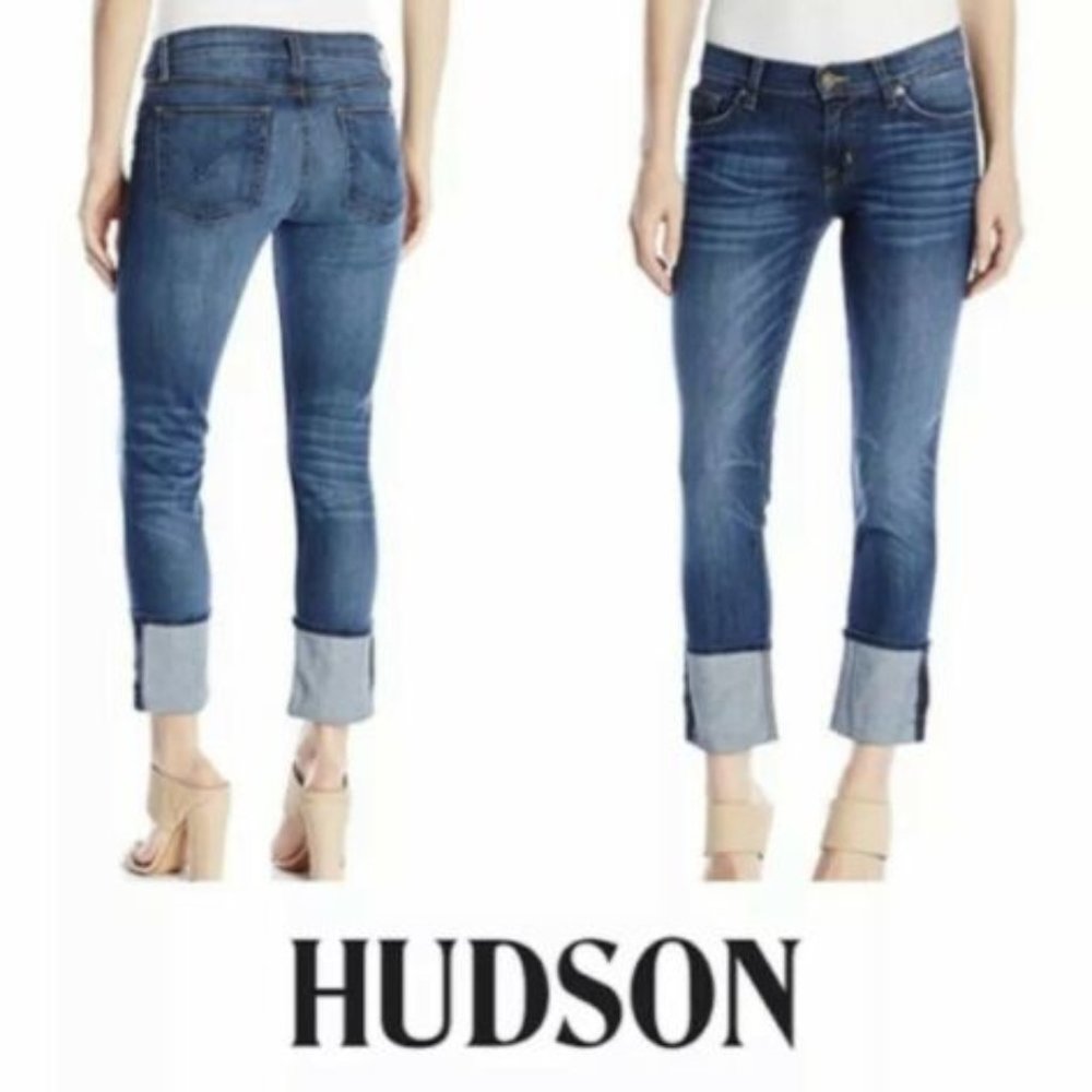 Hudson Muse Crop Skinny W/ 5in Cuff in Hack Size 31